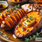 How to create buttery honey glazed baked sweet potatoes