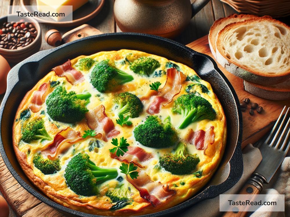 How to create cheesy bacon and broccoli frittata