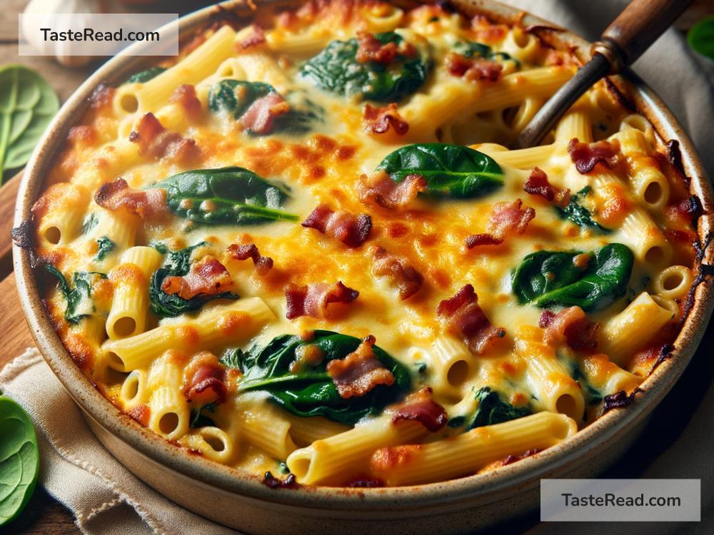 How to create cheesy bacon and spinach pasta bake
