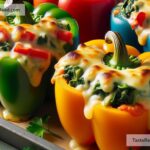 How to create cheesy baked spinach artichoke stuffed peppers