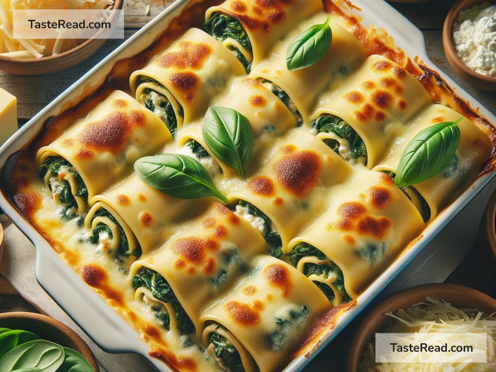 How to create cheesy baked spinach ricotta lasagna rolls