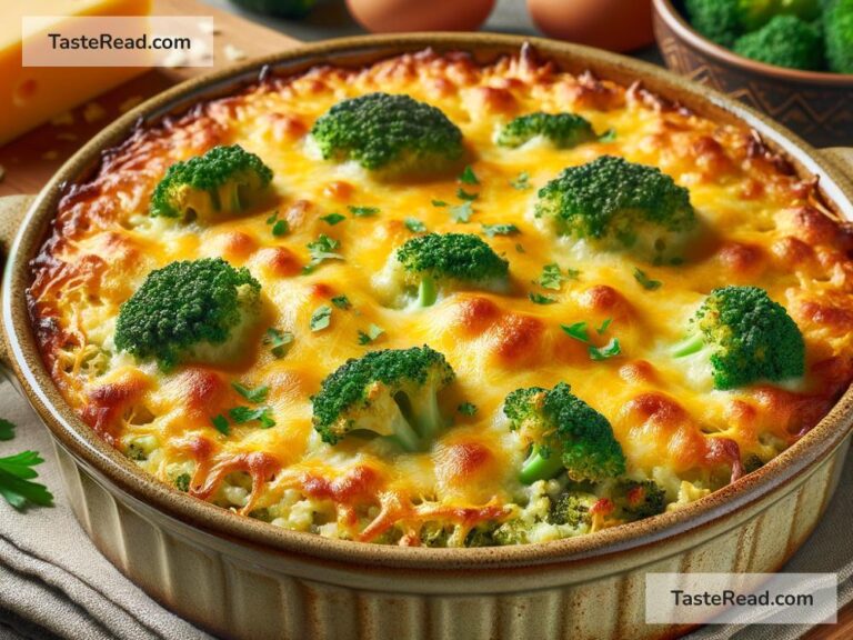 How to create cheesy broccoli rice casserole