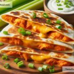How to create cheesy buffalo chicken quesadillas