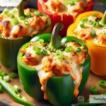 How to create cheesy buffalo chicken stuffed peppers