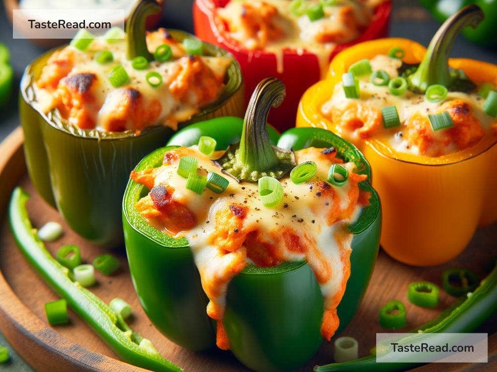 How to create cheesy buffalo chicken stuffed peppers