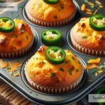 How to create cheesy jalapeño cheddar cornbread muffins