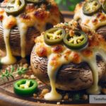How to create cheesy jalapeño popper stuffed mushrooms