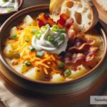 How to create cheesy loaded baked potato soup