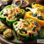 How to create cheesy spinach and artichoke stuffed peppers