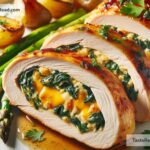 How to create cheesy spinach and cheddar stuffed chicken breasts