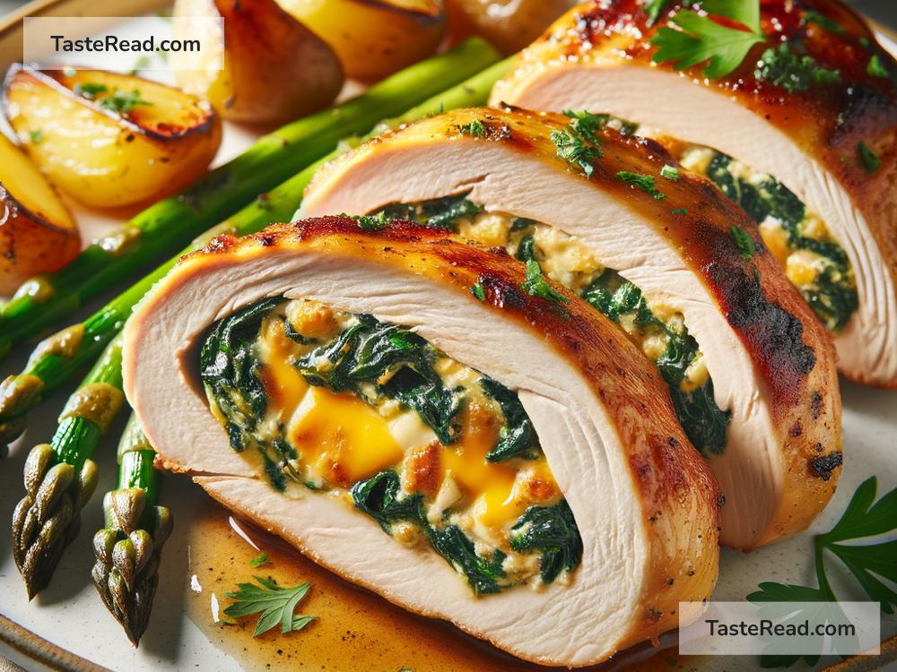 How to create cheesy spinach and cheddar stuffed chicken breasts
