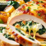 How to create cheesy spinach and feta stuffed chicken breasts