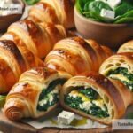 How to create cheesy spinach and feta stuffed croissants