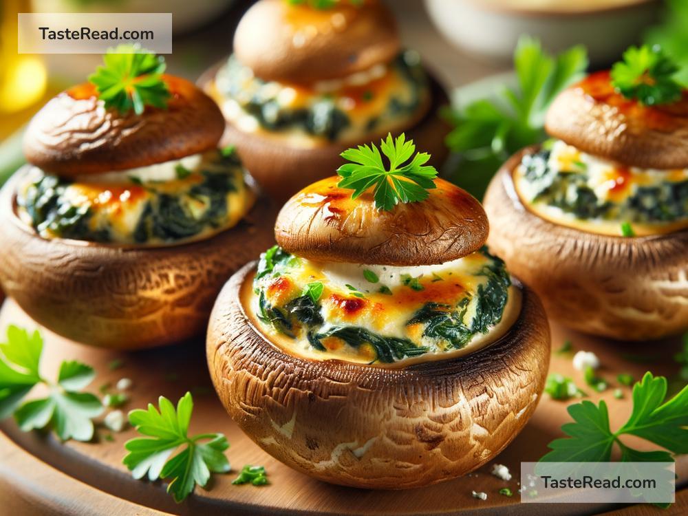 How to create cheesy spinach and feta stuffed mushrooms
