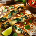 How to create cheesy spinach and mushroom quesadillas