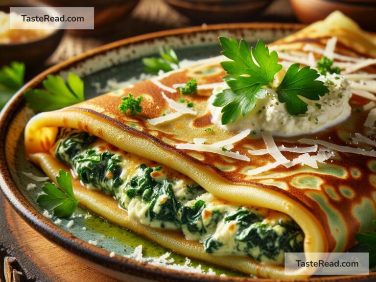 How to create cheesy spinach and ricotta stuffed crepes