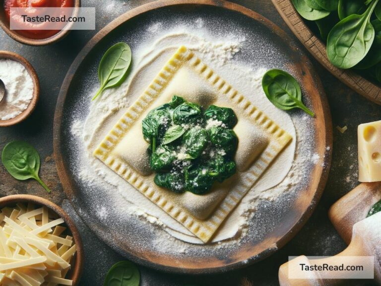 How to create cheesy spinach and ricotta stuffed ravioli