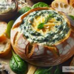 How to create cheesy spinach dip bread bowl