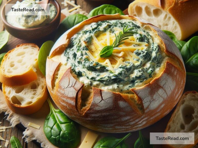 How to create cheesy spinach dip bread bowl