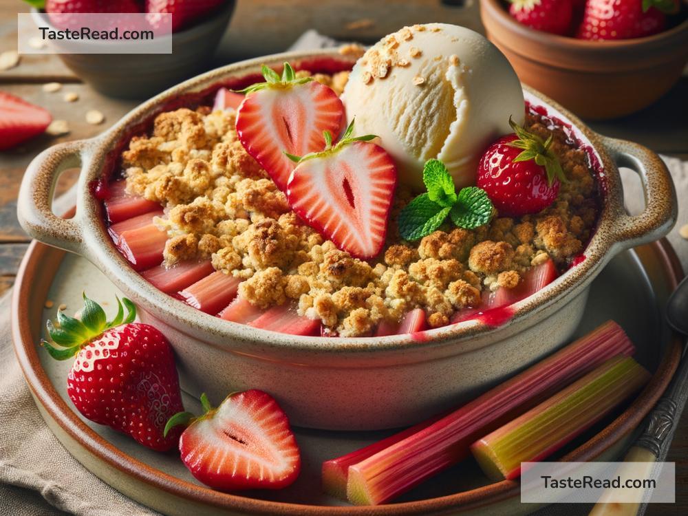 How to create classic strawberry rhubarb crumble