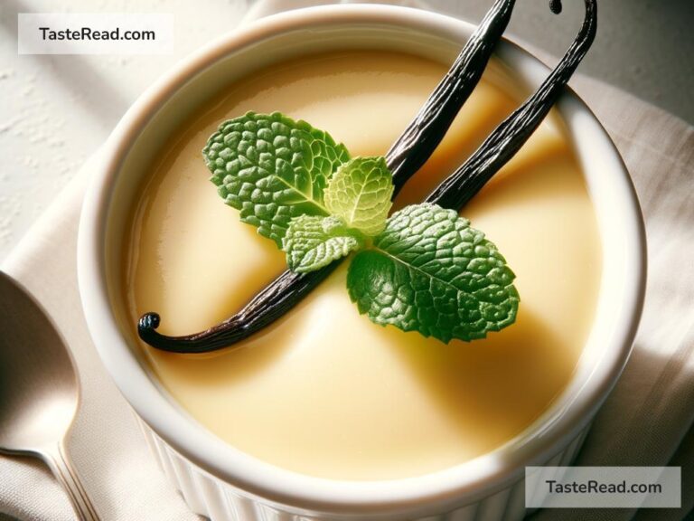 How to create classic vanilla bean custard