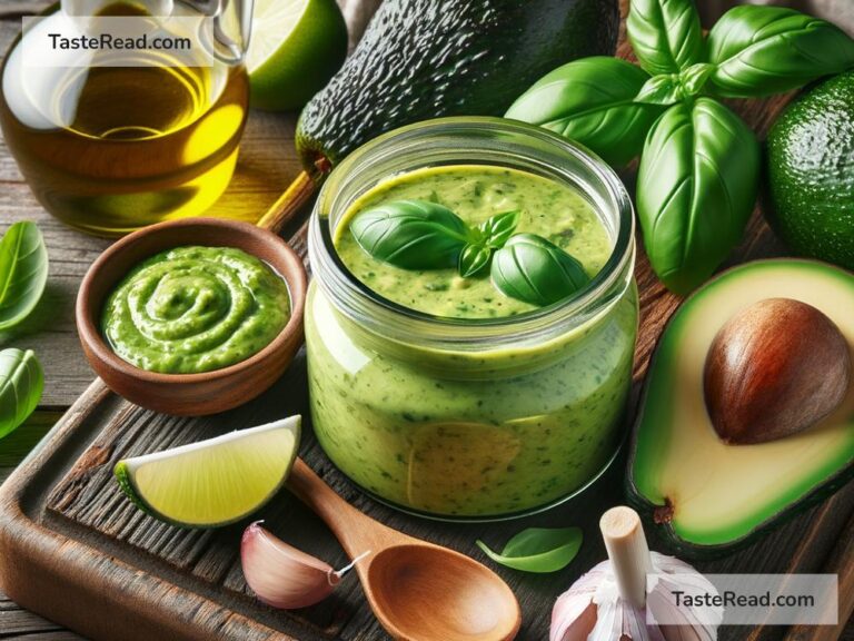 How to create creamy avocado and basil dressing