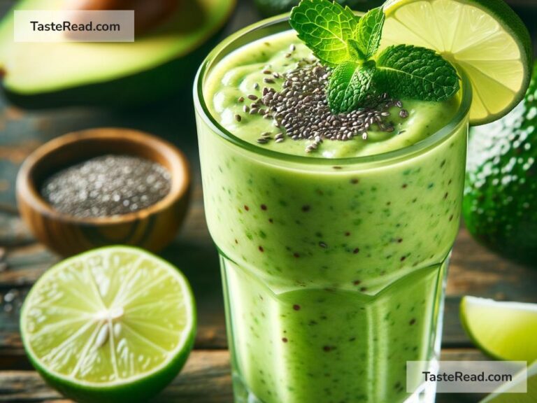 How to create creamy avocado and lime smoothie