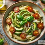 How to create creamy avocado basil pasta