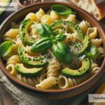 How to create creamy avocado basil pasta