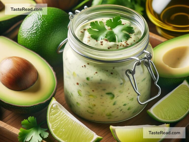 How to create creamy avocado lime dressing