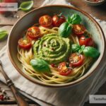 How to create creamy avocado pasta with cherry tomatoes