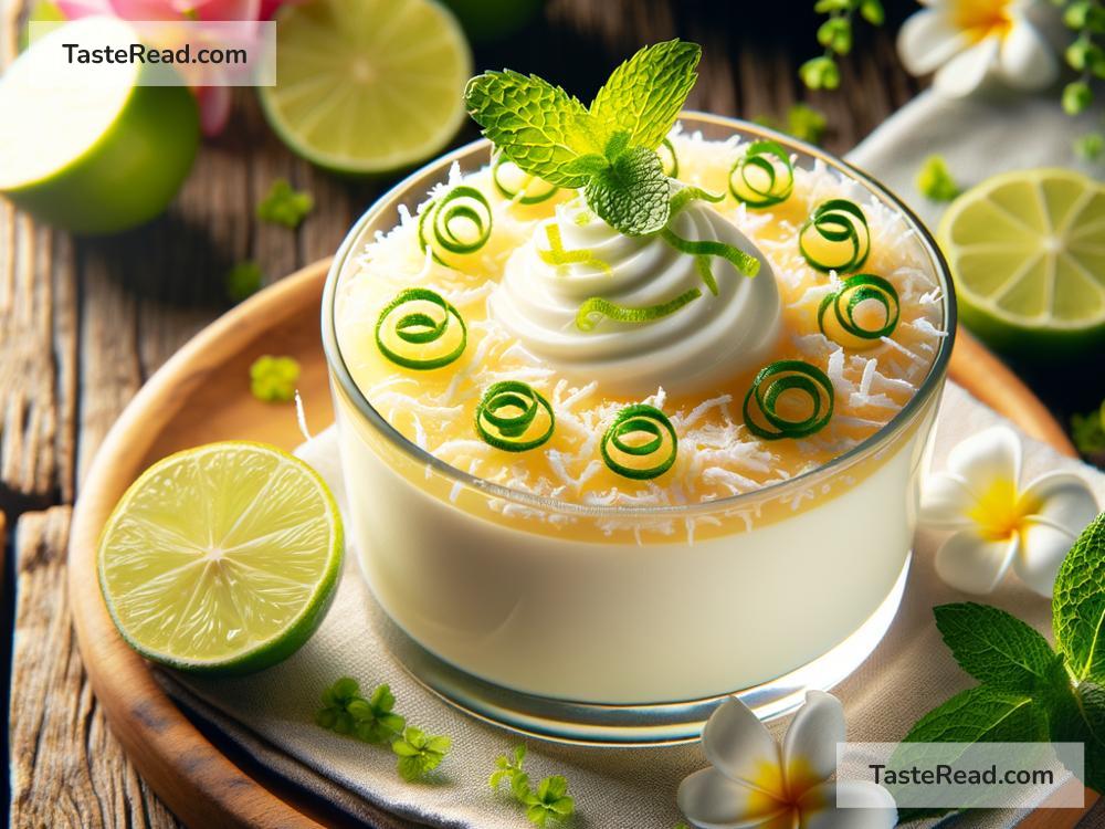 How to create creamy coconut lime panna cotta