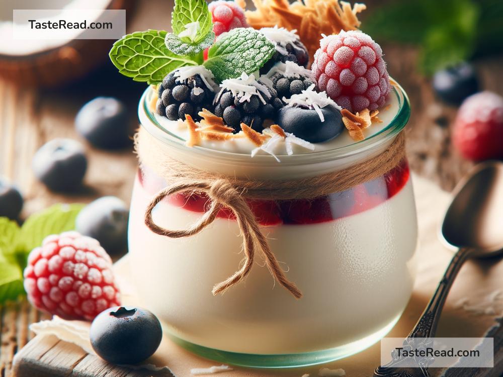 how to create creamy coconut panna cotta