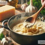 How to create creamy garlic Alfredo sauce