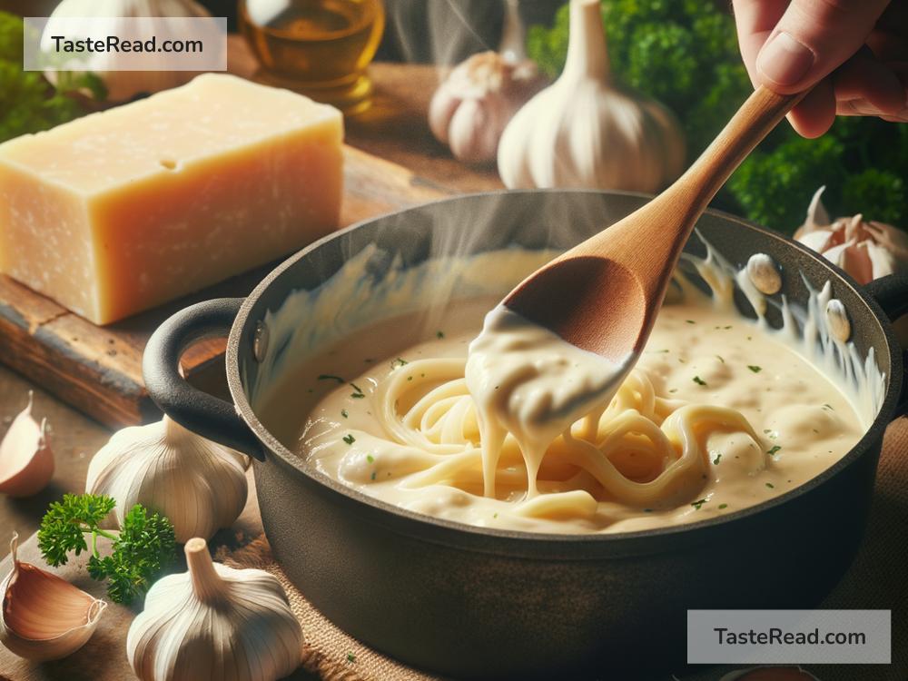 How to create creamy garlic Alfredo sauce