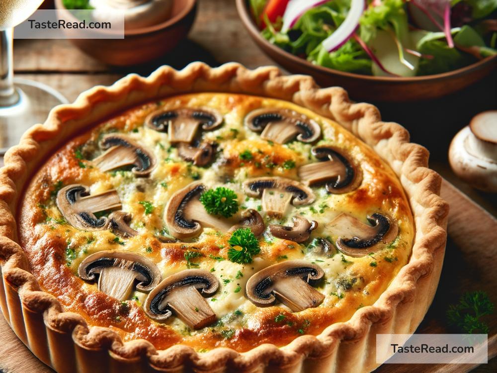 How to create creamy mushroom and brie quiche