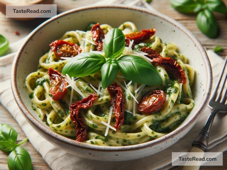How to create creamy pesto pasta with sun-dried tomatoes