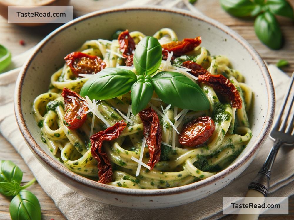 How to create creamy pesto pasta with sun-dried tomatoes