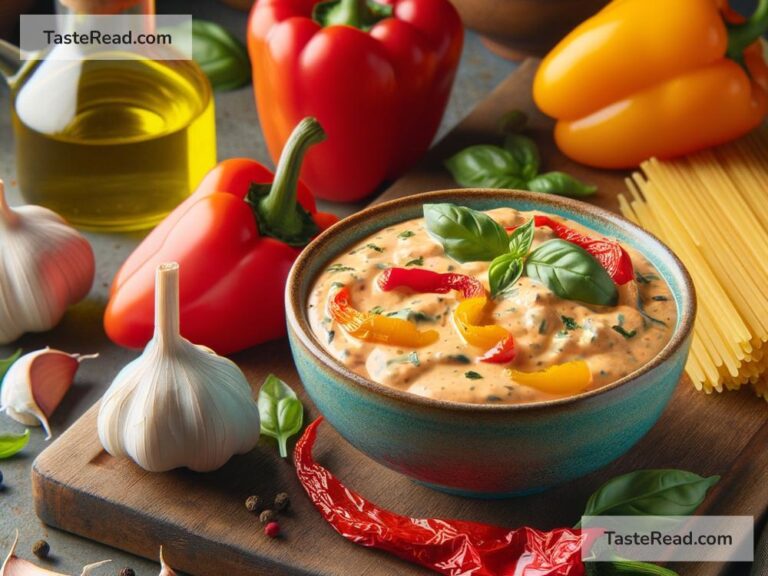 How to create creamy roasted bell pepper pasta sauce