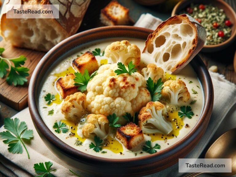 How to create creamy roasted cauliflower soup