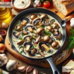 How to create creamy roasted garlic and mushroom sauce