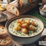 How to create creamy roasted garlic and potato soup