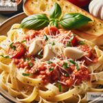 How to create creamy roasted garlic and tomato pasta sauce