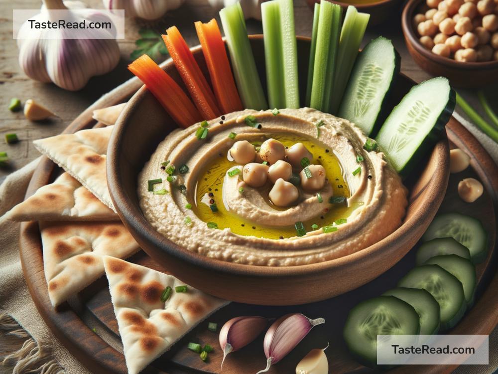 how to create creamy roasted garlic hummus