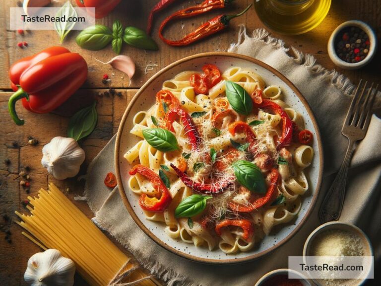 How to create creamy roasted red pepper pasta