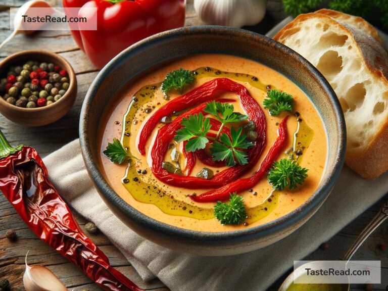 How to create creamy roasted red pepper soup