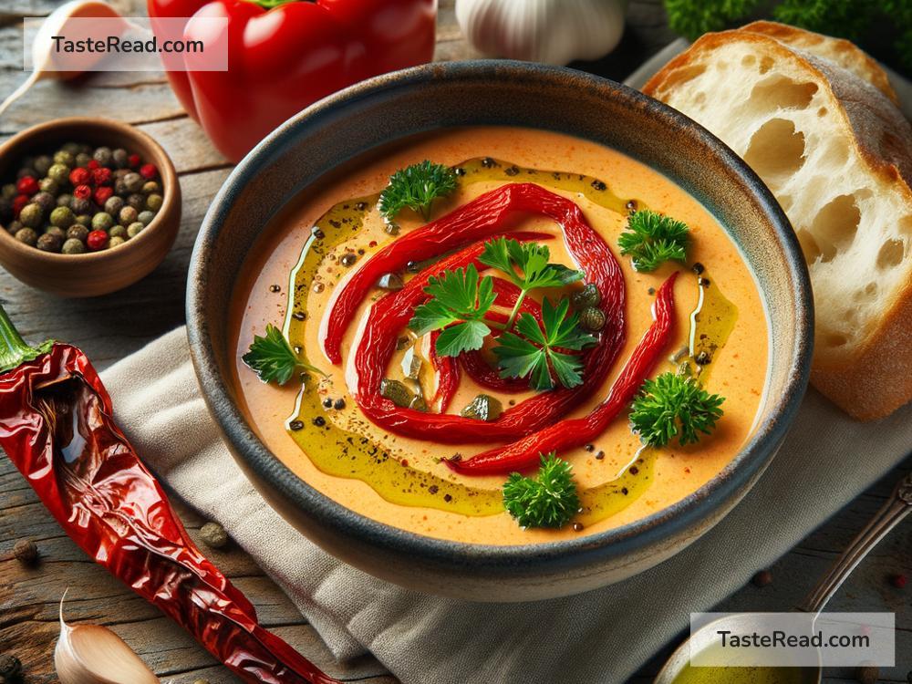 How to create creamy roasted red pepper soup