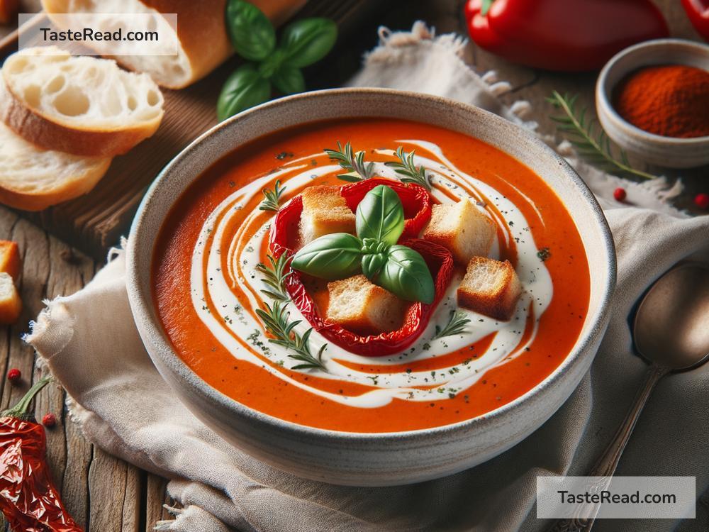 how to create creamy roasted red pepper soup