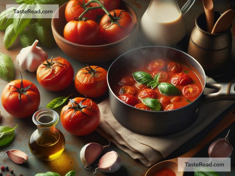 How to create creamy roasted tomato and basil sauce