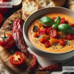 How to create creamy roasted tomato and pepper soup